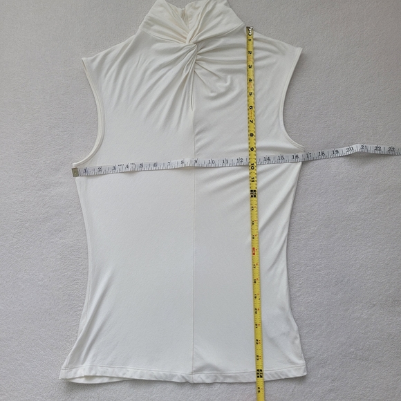 Twist Mockneck Sleeveless Blouse EUC | Women's S Worthington Stretch Y2K… - Picture 4 of 11